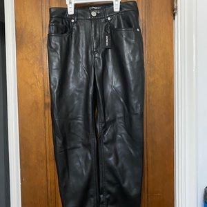 Express womens leather pants